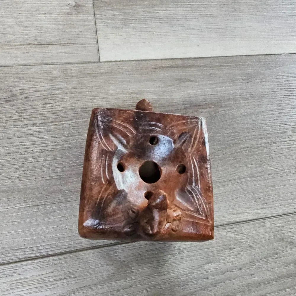 Decorative Handmade Pottery Frog Ashtray